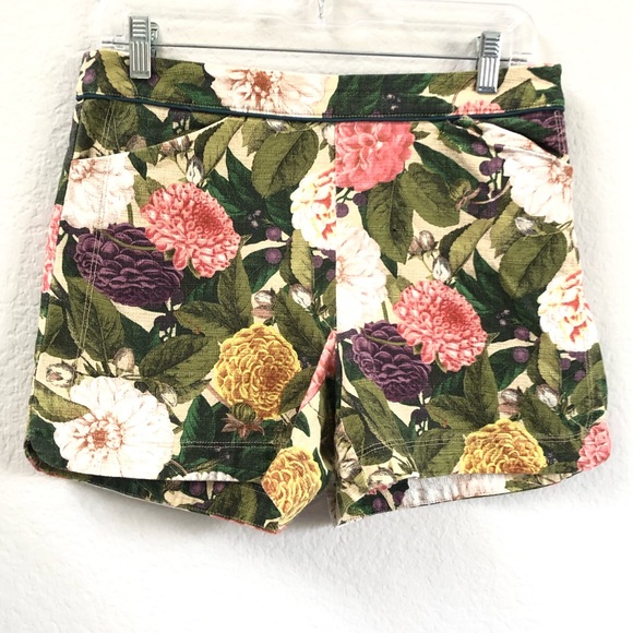 Anthropologie Pants - Anthropologie Elevenses Ranunculus Floral Shorts